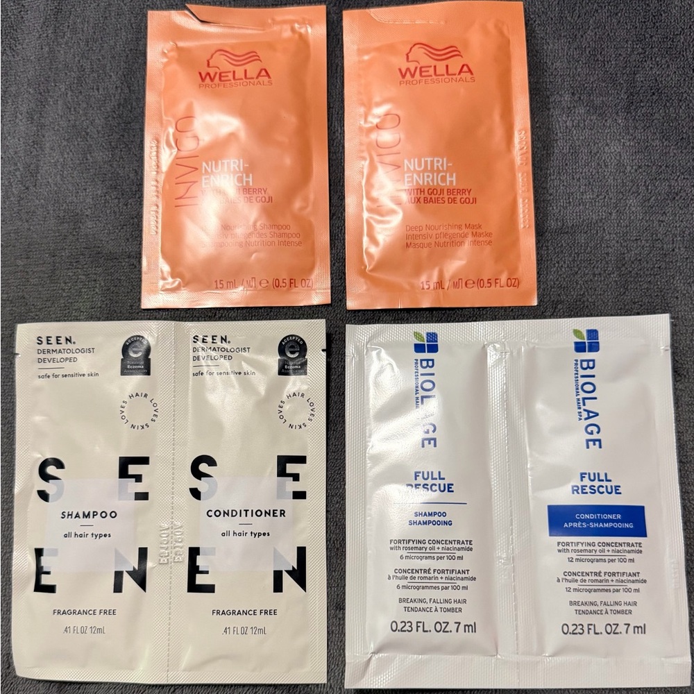 Travel Size Salon Shampoo and Conditioner Bundle - new/unopened; 5/$25 sale!